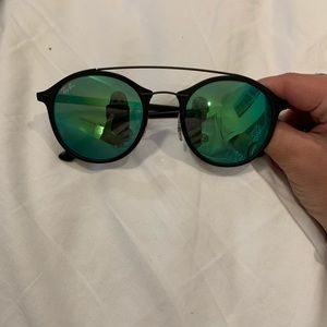 Matte black Reflective Ray Bands with case